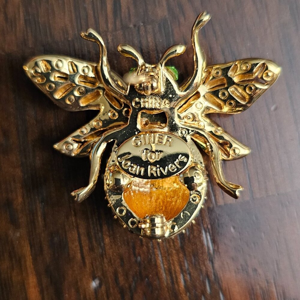 CINER for Joan Rivers Colorful Pave Bee Brooch Pin - Picture 4 of 16
